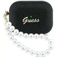 GUESS Étui avec brocart et perle pour AirPods Pro 3 - noir