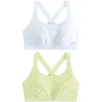 Next Soutien-gorge de sport jaune / blanc