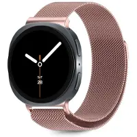 Tech-Protect Stainless Steel Strap Samsung Galaxy Watch 8/8 Classic (40 mm, 44 mm, 46 mm, Acier inoxydable), Sangles de montre, Rose