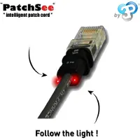 PatchSee Câble de raccordement Patchsee UTP CAT 6a noir, 0,9 m