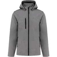 Kariban Veste softshell unie 3 couches avec capuche et manches amovibles