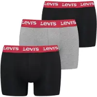 Levi's Repeat Logo Brief Boxers 3 Units Noir,Gris 2XL Homme