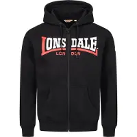 Lonsdale Veste de survêtement 'Garrigill' rouge / noir / blanc