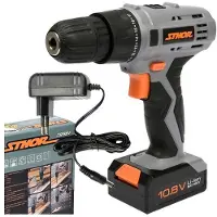 Sthor Perceuse/visseuse 10.8V 1 X 1.3Ah Li-Ion 1 vitesse, 700 rpm, 10Mm 78981