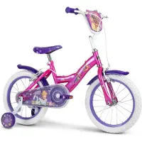 HUFFY Vélo à roulements à billes Disney Princesses pour enfants, 16 pouces – Vélo avec roues d'appui