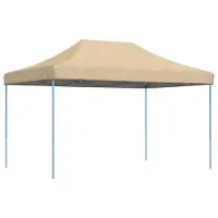 vidaXL Tente de réception pliable Pop-Up Beige 440x292x315 cm
