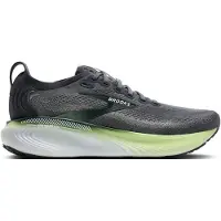 Brooks Chaussures de course Adrenaline GTS 25 pour homme, largeur moyenne (1D), gris/vert paradis/gris sapin/vert paradis/gris sapin, taille 43