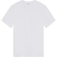 Emporio Armani pour homme. EM000378_AF20672 T-shirt col V blanc (S), Casuel, Coton, Manche courte