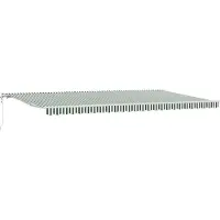 vidaXL Store extensible vert et blanc 600 x 350 cm