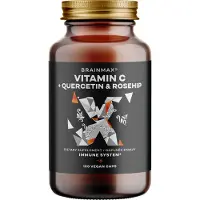 BrainMax Vitamine C et quercétine, rose sauvage, 100 gélules végétales