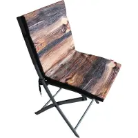 Bertoni Coussin imperméable pour chaise de jardin TIP avec dossier, 80 x 40 x 2,5 cm, aspect bois
