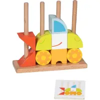 Goki Jeu d'encastrement Vario avec 12 cartes modèles
