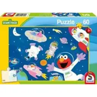 Schmidt Spiele 56459 Puzzle pour enfants 60 pièces SESAMSTRASSE Dans l'espace