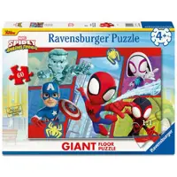Ravensburger Puzzle pour enfants 12004216 - Spidey en action ! - Puzzle au sol avec 60 grandes pièces, pour les petits fans de Spider-Man à partir de 4 ans