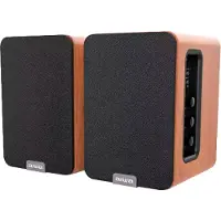 Aiwa SPA-200BR Active speaker pair with HDMI, brown (50 W), Enceinte hifi + home cinéma, Marron