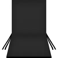 Bertoni Coussin imperméable pour chaise de jardin TIP avec dossier, 80 x 40 cm, NOIR