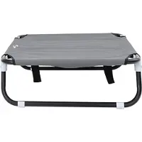 vidaXL , lit pour chien, 70 x 46 x 18 cm, acier, gris clair