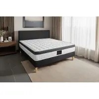 Prestige Literie Matelas Supérieur 90x190 Mémoire de forme 3 zones