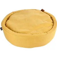 Dynamic24 Panier pour chiens Animaux Chats Lit Chiens Coussins Lit pour chiens Couchage Maison jaune d'or