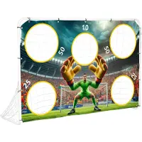 Ecotoys But de football d'entraînement + tapis de tir 180 x 122 cm MOVEPRO