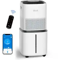 Levoit Humidificateur Superior 6000S, jusqu'à 279 m2, CLEAN, Aromathérapie, 30 W, 22,7 l, 3 niveaux, Télécommande, Blanc
