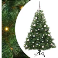 vidaXL Sapin de Noël artificiel avec 150 LED Vert 150 cm PE et PVC