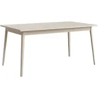 Feldmann-Wohnen Table de salle à manger Rose, table de cuisine 180x90x75,5 cm, couleur sable