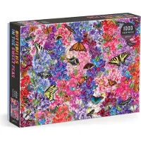 Puzzle Des Papillons dans les Pois Sucrés - Troy Litten - 1000 pièces