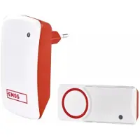 Emos P5750 doorbell kit Rouge, Blanc (Funk, Sans fil)
