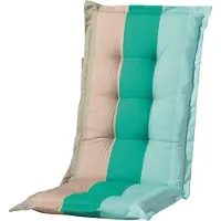 Madison 984864 Lars Coussin pour fauteuil pliant (haut) ; Couleur : Beige/Vert/Bleu ; Dimensions (Lxl) : 123 cm x 50 cm