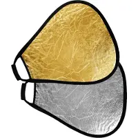StudioKing Réflecteur CRGGS60 Or Argent avec poignée 60 cm