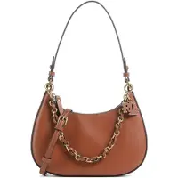 Ralph Lauren pour femme. 431P11747001 Sac à bandoulière moyen Marcy en cuir marron (OSFA), Casuel