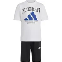 Adidas Ensemble de Shorts - Blanc/Noir av. Minecraft - - 8 ans (128) - Shorts