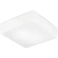 ROSSINI ILLUMINAZIONE Binnie Applique Plafonnier Carré Verre Satiné Raccord E27 Ip20 30Cm - Groupe Rossini - Lampe D'Intérieur En Verre Soufflé