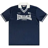 Lonsdale Maillot 'Footdee' bleu marine / blanc