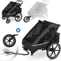 ABC Design Remorque vélo et poussette 3 en 1 Tour
