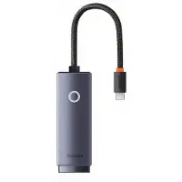 Baseus Lite Series Adaptateur réseau Usb-C vers Rj45 (Noir)