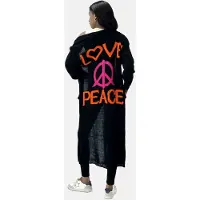 Elara Manteau en tricot orange / rose / noir