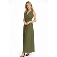 Elara Robe de soirée kaki