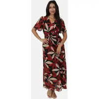 Elara Robe d’été rouge / noir / blanc