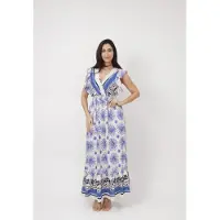 Elara Robe bleu / bleu marine / blanc