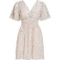Elara Robe d’été vert pastel / rose / blanc cassé