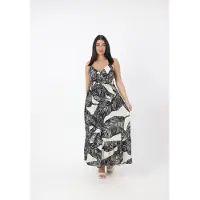 Elara Robe d’été noir / blanc