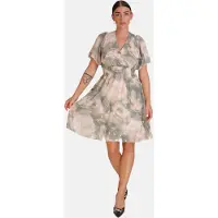 Elara Robe beige / or / gris