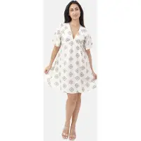 Elara Robe d’été camel / beige clair / gris