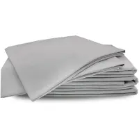 HoReCa Housse de couette - Linge de lit - Gris - 220 x 200 cm - housse de couette grise - 100 % coton
