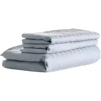 HoReCa Rayé - Linge de lit - Coton - Blanc - 200 x 200 cm - Linge de lit d'hôtel