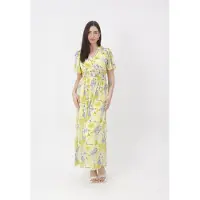 Elara Robe jaune / jaune foncé / vert / violet