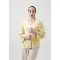 Elara Cardigan écru / jaune