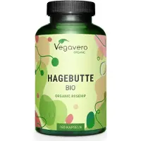 Vegavero organic rosehip | 180 gélules | 700 mg de poudre d'églantierpar gélule | vegan